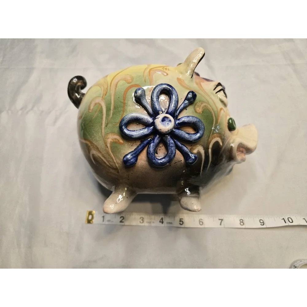 Handmade Decorative Ceramic Piggy Bank Colorful Odd‎ Unique 8